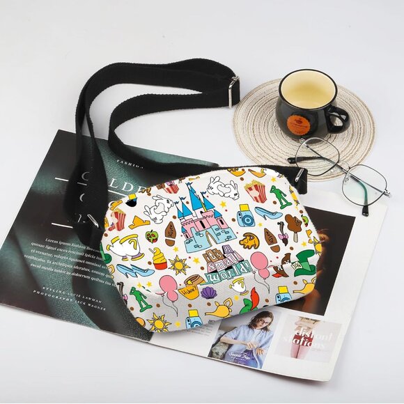 Chic Small World Magic Castle Shoulder Bag - Perfect for Outdoor Activities - Picture 2 of 7
